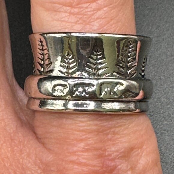 Boho Bear Landscape Mountain and Forest Ring #1372 - Picture 9 of 14